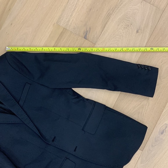 ZARA MAN NAVY WITH MICRO PINSTRIPES - 36R SLIM FIT - Picture 6 of 9